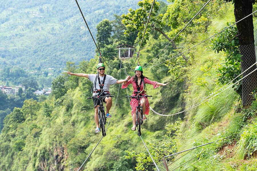 Kushma Gorge, Pokhara — Swing & sky cycling